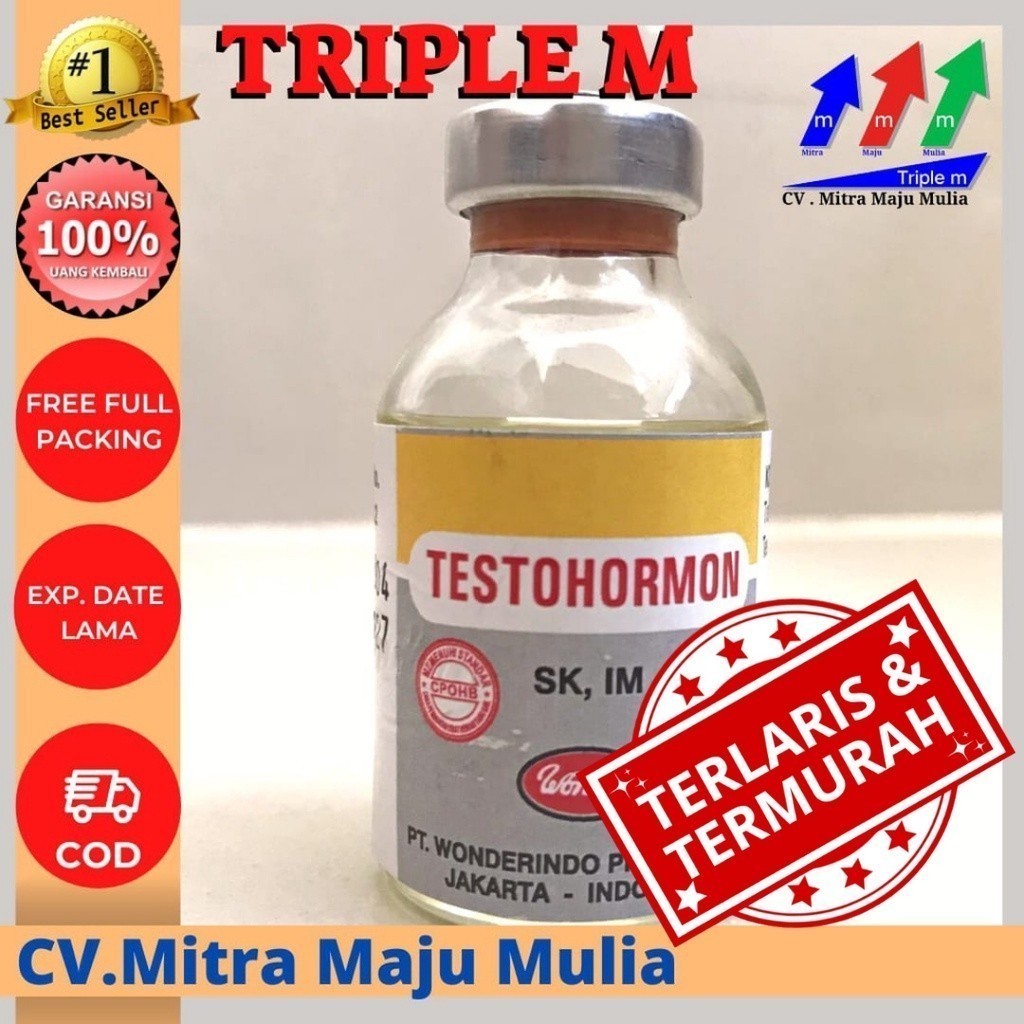 AM12L Testohormon 20 ml Wonder Mengatasi Gangguan Reproduksi Hewan MMM