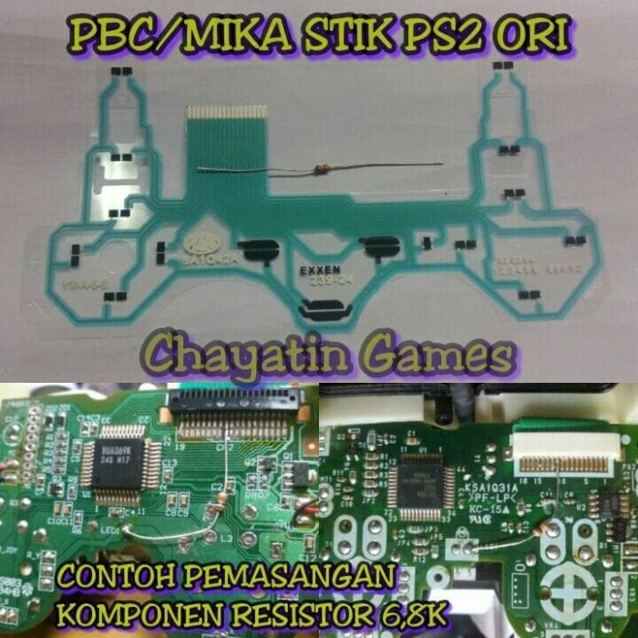 Pcb Stik Ps2 Ori Mesin Belah Biru (No. 08) -AD87