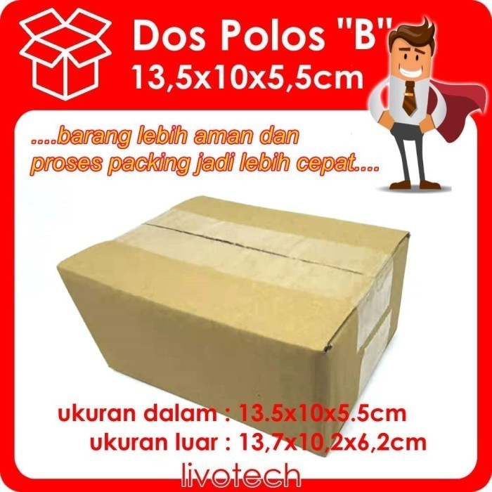 

DOS POLOS B 13,5 x 10 x 5,5 Box/Kardus/Kotak Kecil