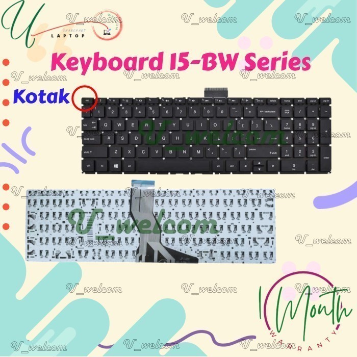 Keyboard Pavilion PAVILION 15-BW065AX 15-BW066AX 15-DA0030TU 15-DB0005AU 15-DB0009AU Series sudut ke