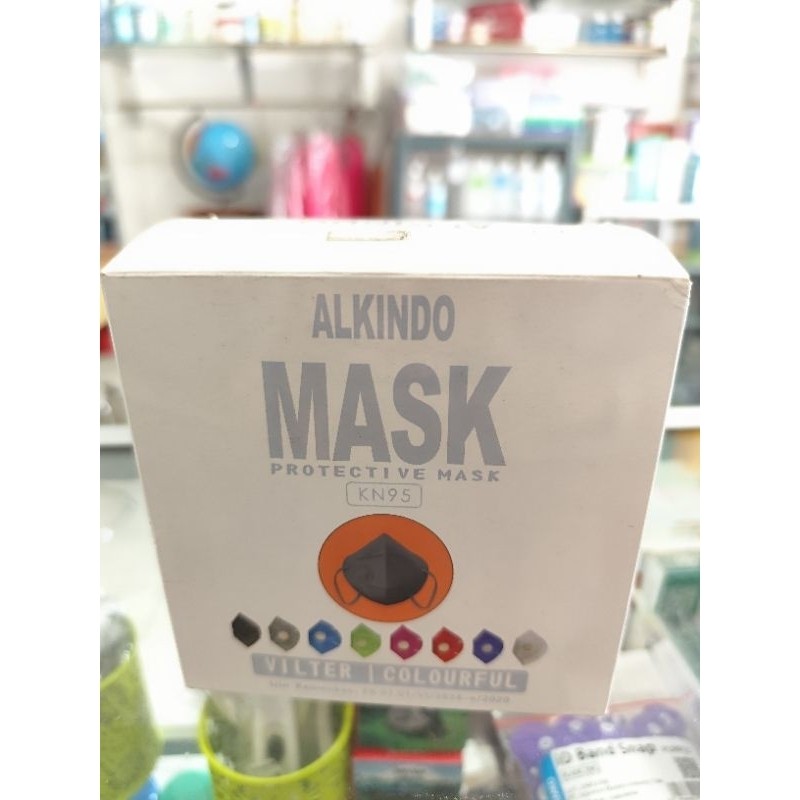 MASKER RESPIRATOR ALKINDO KN95 1 BOX @10 PCS / PROTECTIVE MASK ALKINDO