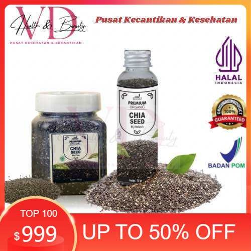 Biji Chia Seed Organik 150 gram | Black Chia Seed Premium Untuk Diet