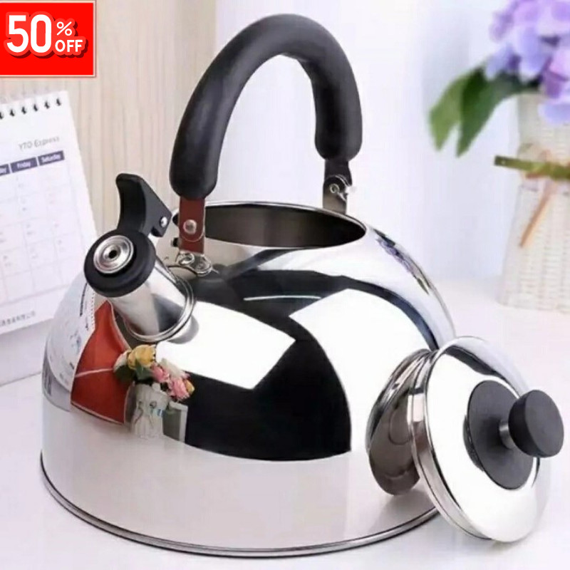 【realpict】Teko Siul Stainless 5 Liter, Teko Whistling,Teko Siul Kettle Ceret Memasak Air Bahan Tebal