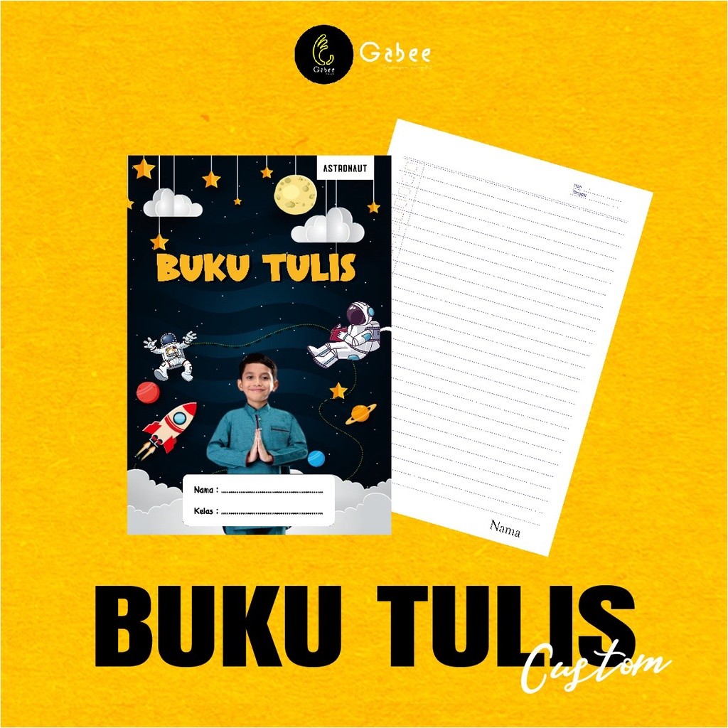 

Cetak BUKU TULIS SEKOLAH CUSTOM COVER & ISI / BUKU TULIS FOTO ANAK / BUKU TULIS COSTUM DESAIN Murah