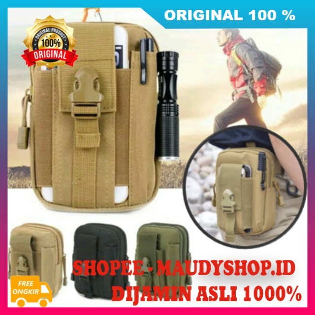 Tas Tactical Militer Tas Pinggang Tactical Pria Tas Taktikal Pria Army Tas Pinggang Hiking ASLI ORI