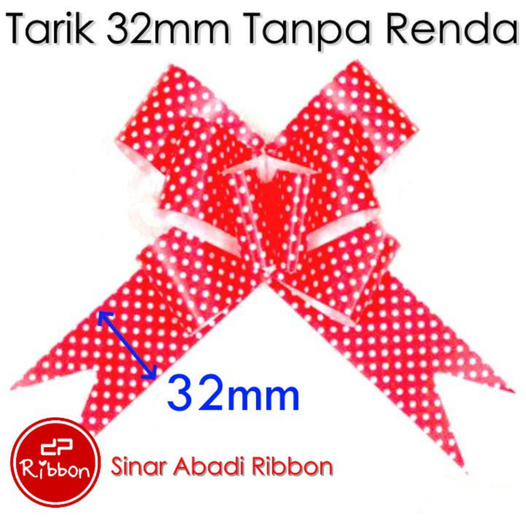 

1 PCS Pita Tarik TANPA Renda 32mm Hiasan Parcel Hampers