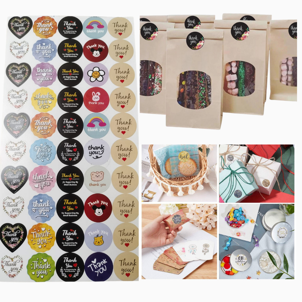 

Sticker Thankyou Label Thankyou Motif Lucu 1 Lembar Isi (50pcs)