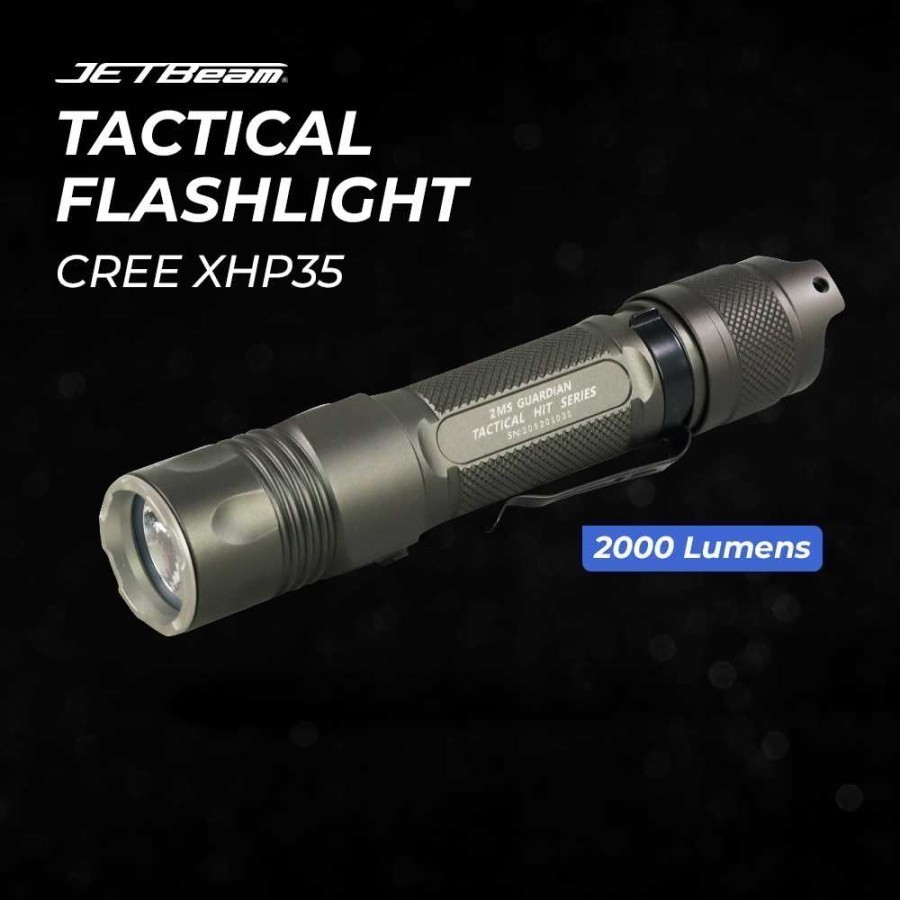 JETBeam Flashlight Senter Tactical CREE XHP35 LED 2000 Lumens - 2MS