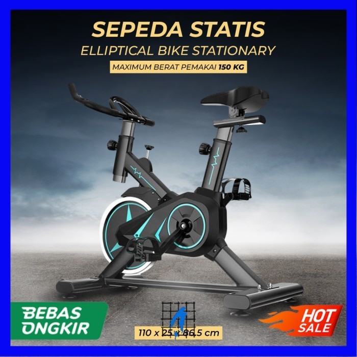 Sepeda Statis Elliptical Bike Trainer Stationary Cycling