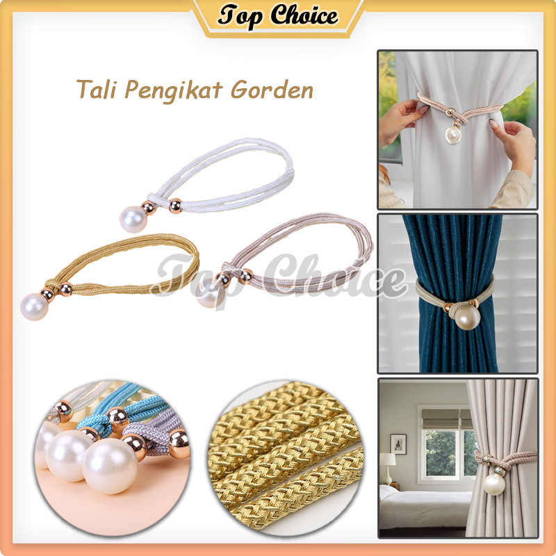 Tali Pengikat Gorden / Ikat Gorden / Tali Gorden Mutiara