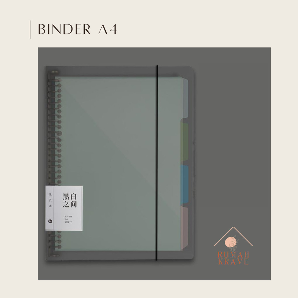 

RUMAH KRAVE - Binder File A5 Loose Leaf Notebook Buku Catatan