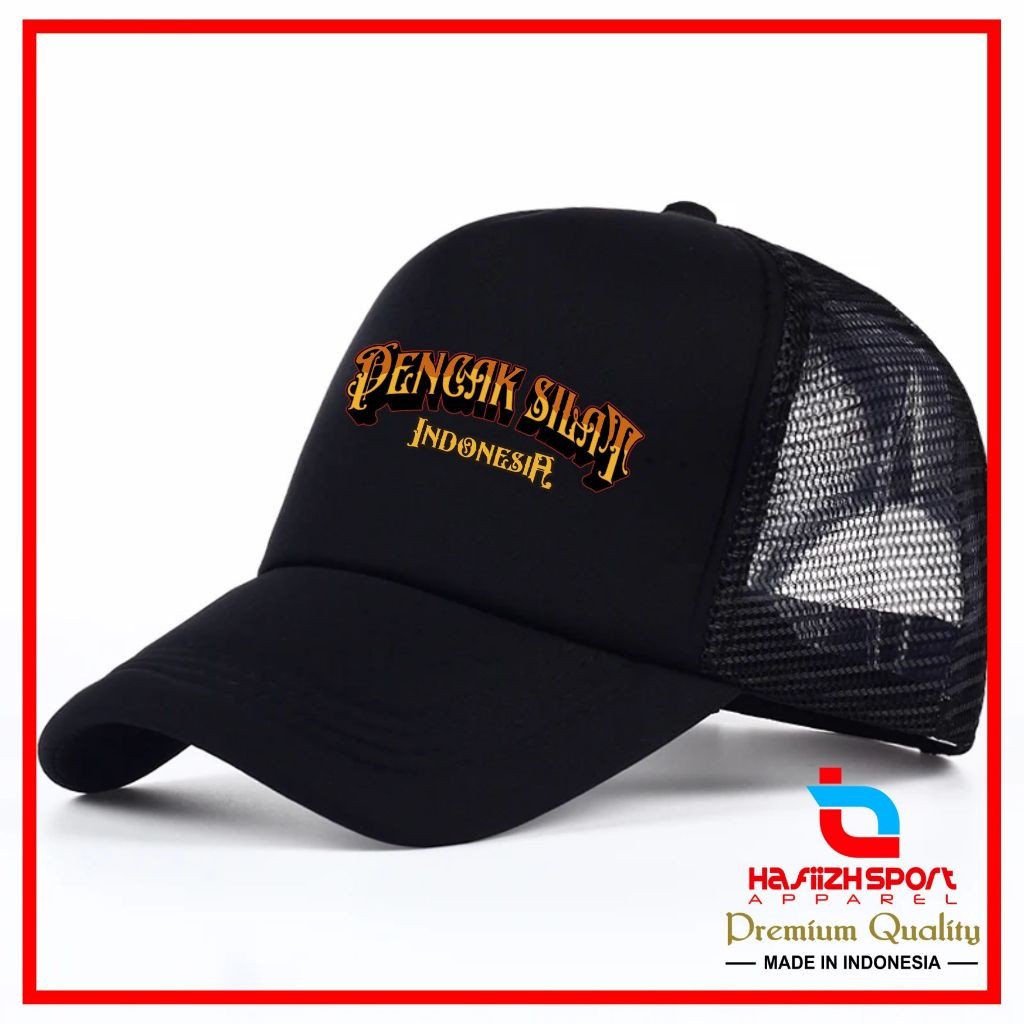 TOPI PENCAK SILAT INDONESIA / TOPI JARING / TOPI TRUCKER BANYAK PILIHAN WARNA