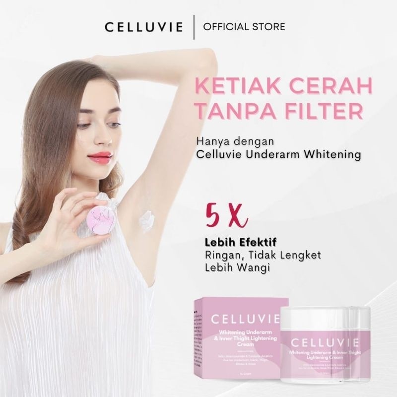 Pemutih Ketiak & Selangkangan CELLUVIE Underarm Whitening Ketiak Cerah & GLOWING .