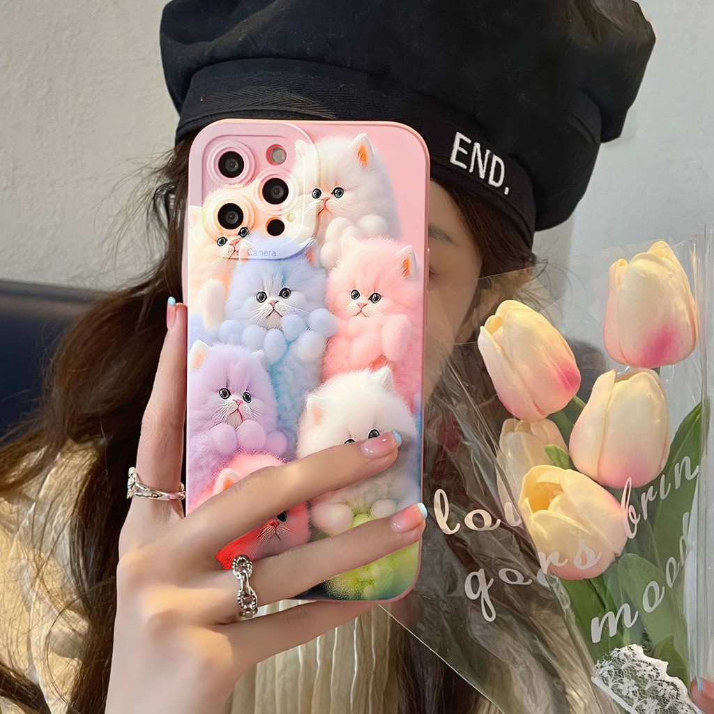 Softcase HP Cewek Motif 2024 Proteksi Kamera HP - Untuk Case Iphone 6pro,iphone 7 Pro, Iphone 12 Pro