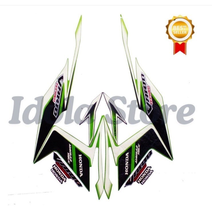 Stiker Striping Honda Vario Techno 2011 Hijau List Stiker Standar Vario Techno 2011 Terbaik