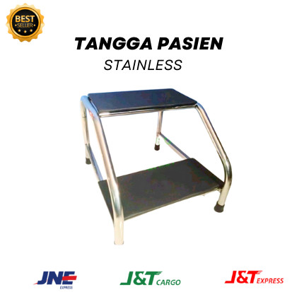 TANGGA PASIEN STAINLESS || FOOTSTEP BED PASIEN || TANGGA PIJAKAN BED PERIKSA KLINIK