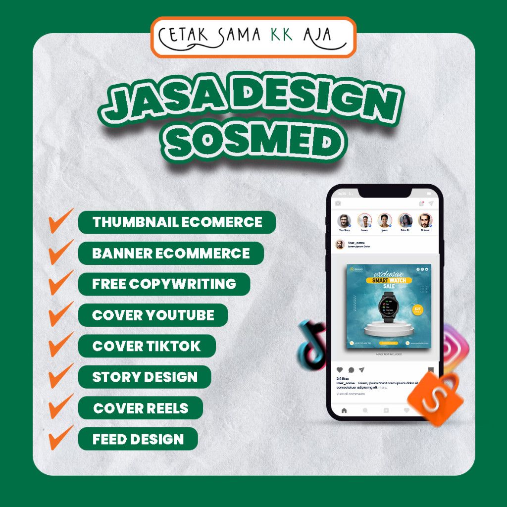 [FREE COPYWRITING] JASA DESAIN SOSMED ECOMMERCE SHOPEE THUMBNAIL YOUTUBE COVER REELS DESIGN ONLINE