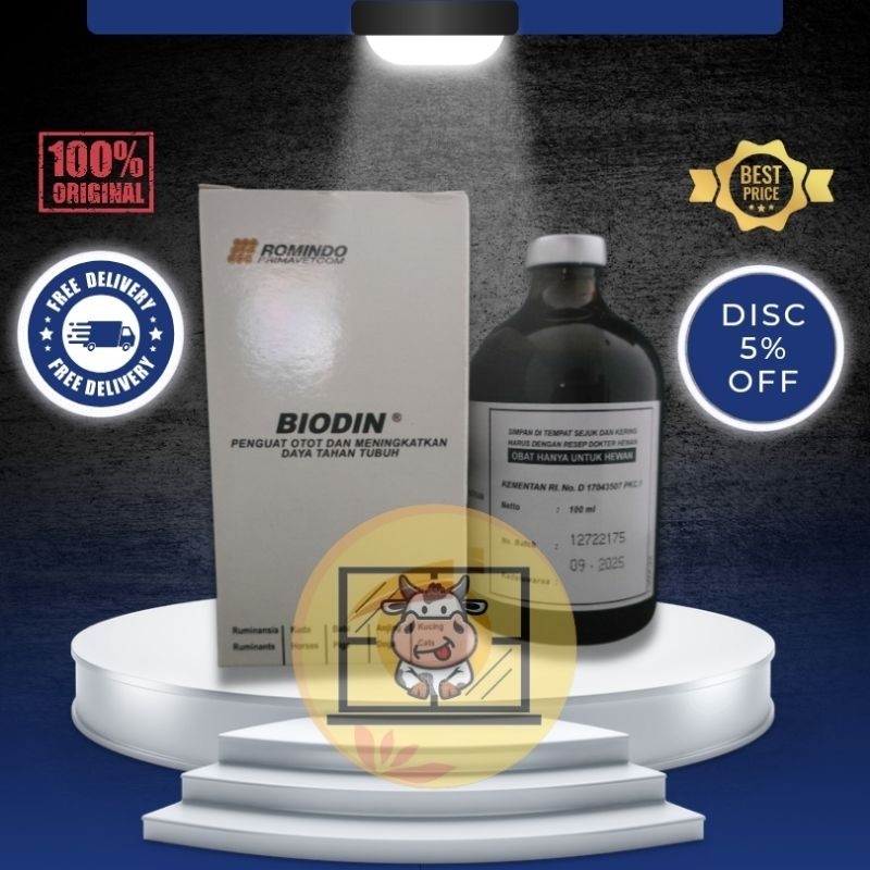 CN46YK BIODIN 100 ML INJEKSI ATP INTRAMUSKULAR UNTUK HEWAN BESAR