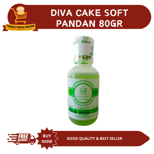 

DIVA Cake - Bread - Pastry Softener / Penambah Aroma Kue / Pengharum Aroma Kue -Pandan (80 GR)