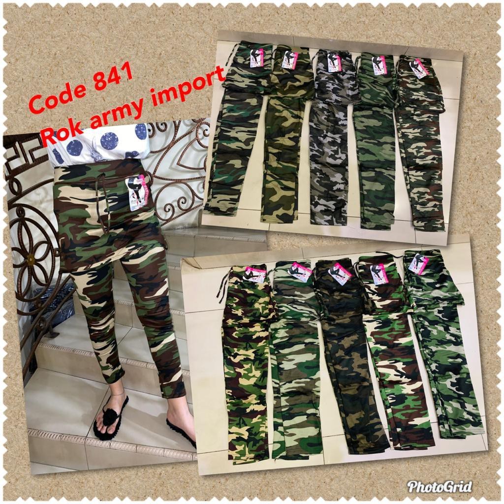 Celana Senam Loreng Rok Army