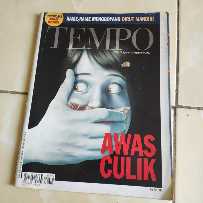 Buku MAJALAH TEMPO EDISI 27 AGUSTUS 2007 - AWAS CULIK  Original Preloved