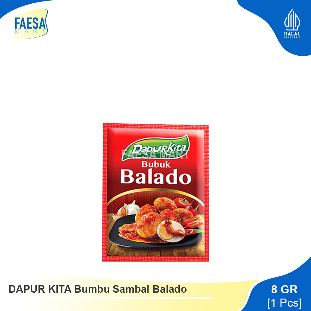 

DAPUR KITA Bumbu Sambal Balado 8gr (1 Pcs)