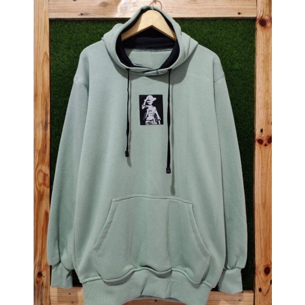 arumid Hoodie Pria Wanita Authentic Brand Lokal Distro Bandung Warna Ijo Mint List Luvi