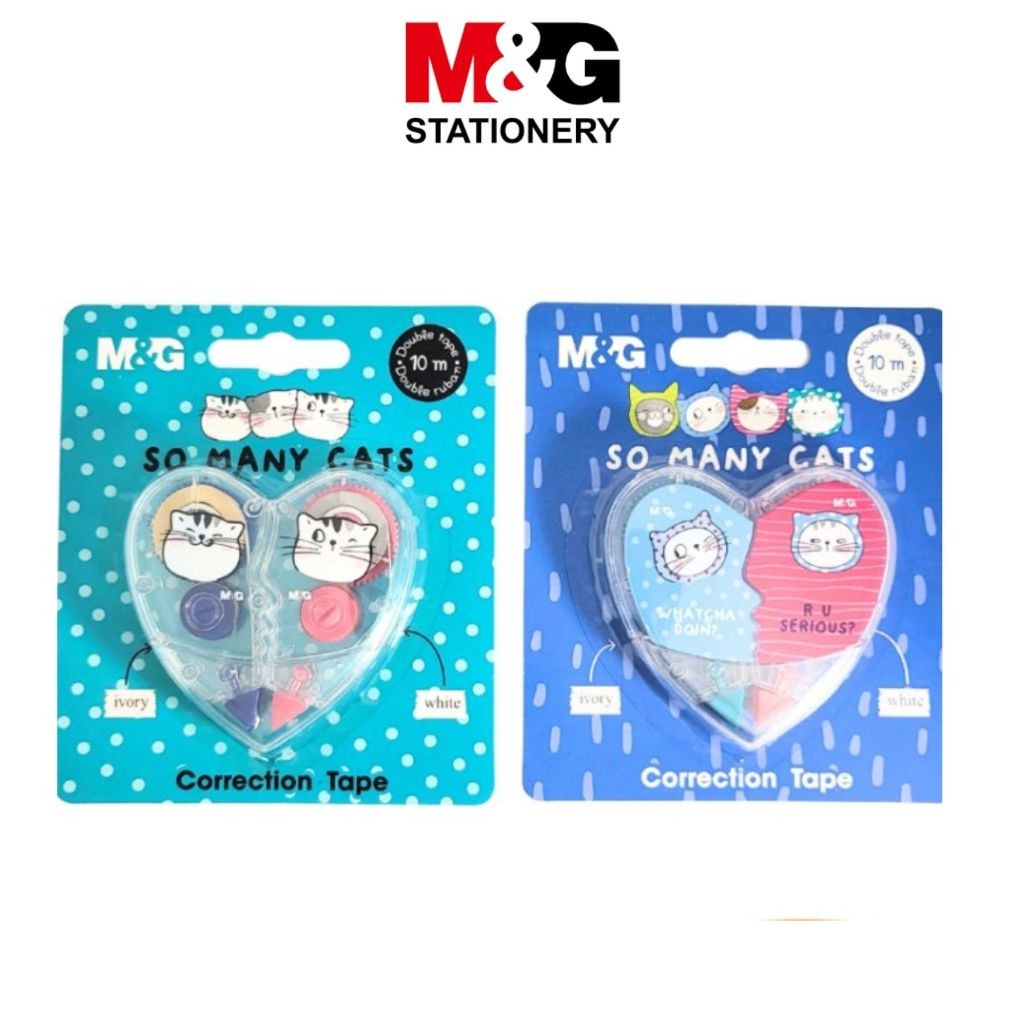 

Correction Double Tape M&G So Many Cats Tipe x Kertas 10 Meter #HACT1257 - Satuan- SHAGB