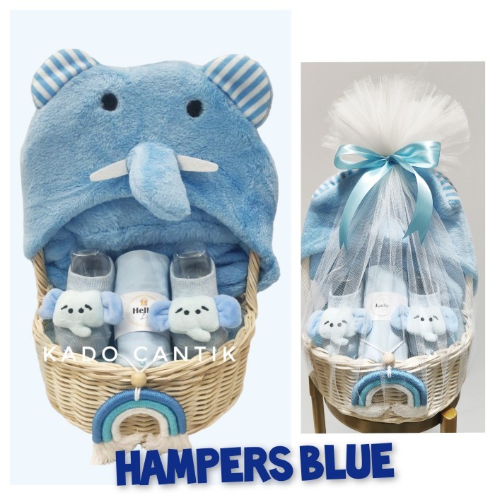 

DISKON Parcel bayi Giftset baby Hampers baby Kado kelahiran - Biru Muda