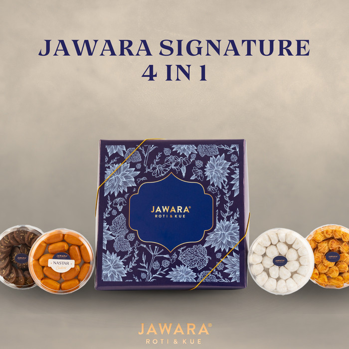 

DISKON Jawara Signature Cookies 4 in 1 | Jawara Roti & Kue | Hampers Cookies - Tanpa Kartu