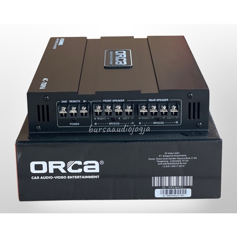 Power 4 Channel Audio Mobil Power Orca 7889 A Amplifier 8000 Watts