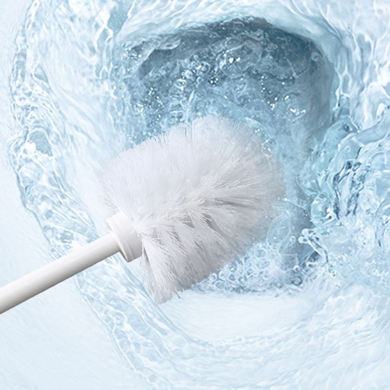 Plastic Toilet Brush for Head Stiff Bristles Toilet Bowl Cleaning Brushes for Head Toilet Scrubber B