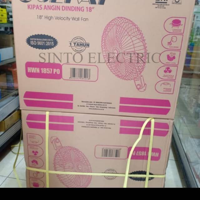 SEKAI kipas angin Sekai Wall Fan 18 inch Tipe HWN-1857-PO