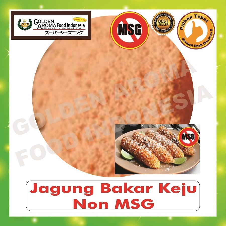 

Bubuk Tabur Rasa jagung bakar Keju non msg 500gr Bumbu Serbaguna Halal 1/2Kg Corn Seasoning Powder