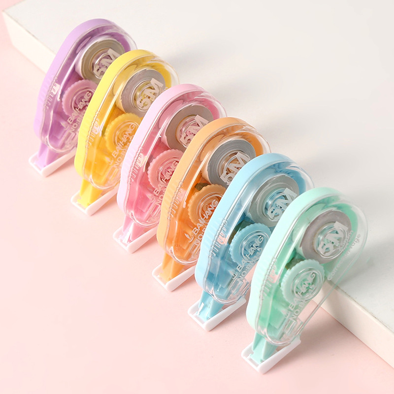 

6 Pieces/Set White Out Correction Tape Multiple Color Student Kawaii Error Correction Erasers Student School Stationery Supplies