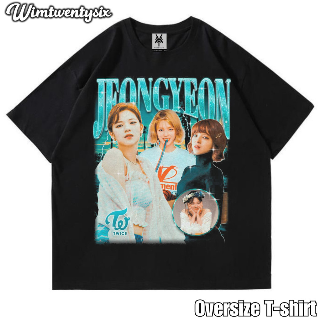 KAOS OVERSIZE | VINTAGE | T-SHIRT OVERSIZE | KAOS TWICE JEONGYEON
