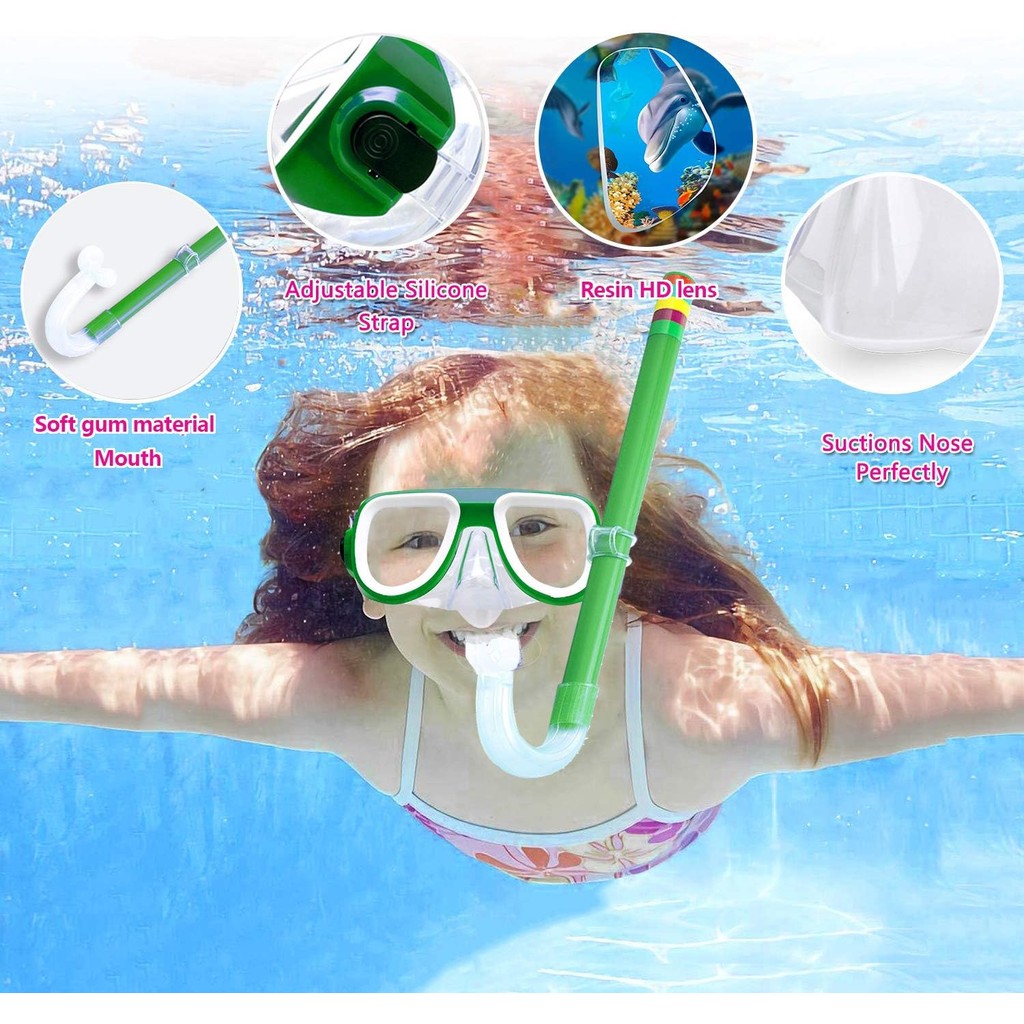 TERBARU ALAT SNORKELING COMBO SET KACAMATA SNORKLING SELAM RENANG ANAK SNORKLING ALAT SELAM /