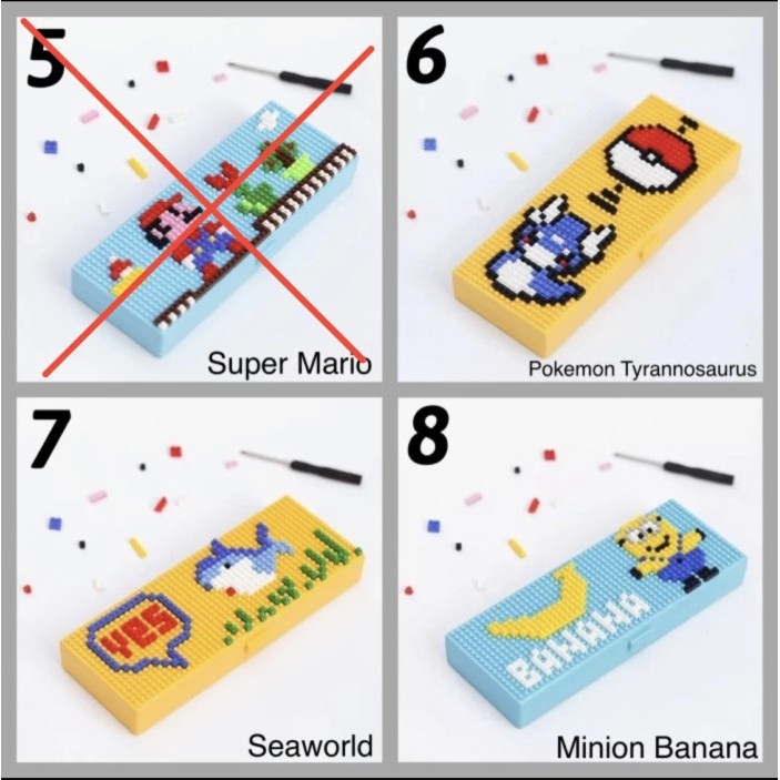 

[New] Pencil Case Lego/Kotak Pensil Lego/Stationery/Alat Tulis/Mainan Anak - Pilih 5-8