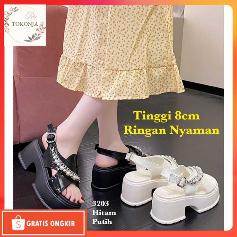 Wedges Korea / SANDAL WEDGES WANITA IMPOR  KOREA 3203