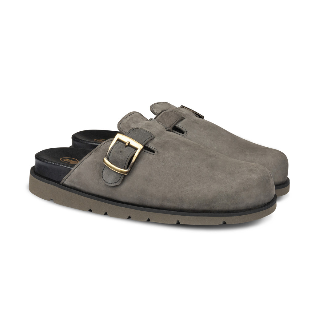 Juno Slippers Grey - Nappa Milano - Sandal Unisex