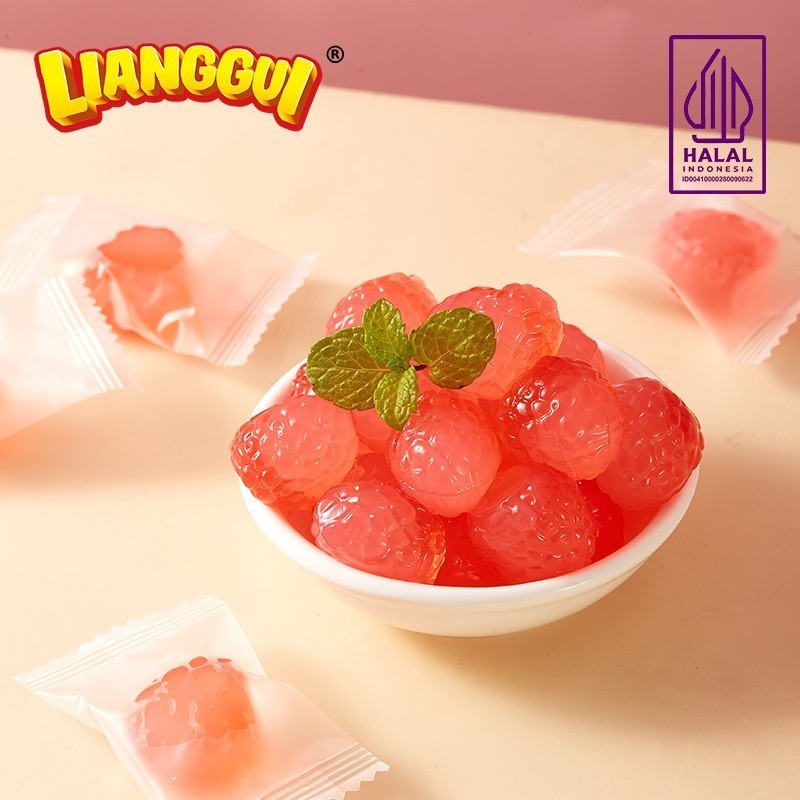 

[Makanan viral halal unik]LIANGGUI CRYSTAL CANDY Lianggui Rasa Leci PERMEN LUNAK ANEKA RASA STROBERI, MANGGA Permen Buah Candy Corno Permen Rasa Buah Mangga Jeruk & trawberry Permen Lunak