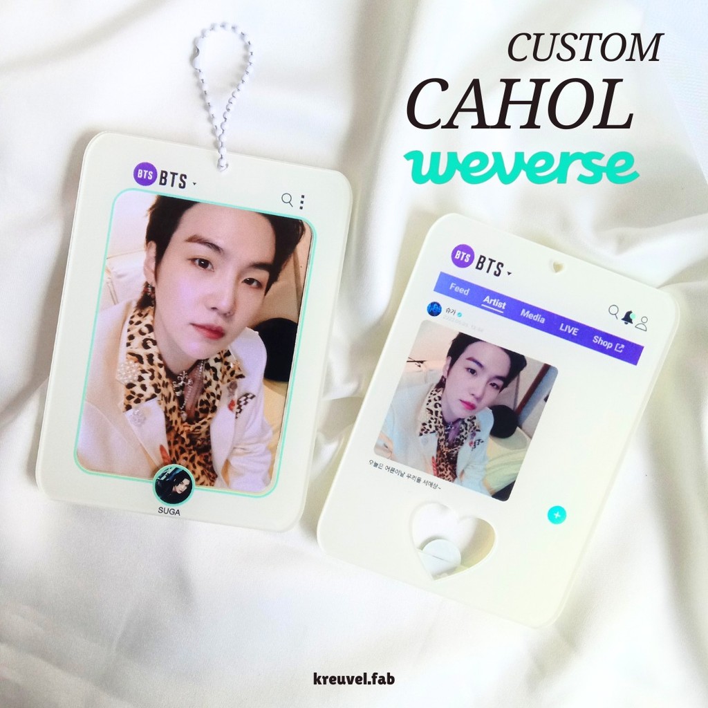 Custom Photocard Holder Weverse / Acrylic Photocard Holder / Custom Cahol