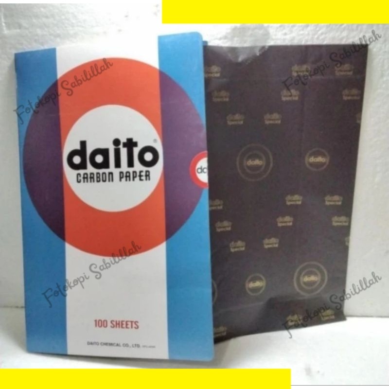 

(ISI 5/10 LEMBAR)KERTAS KARBON/CARBON HITAM MERK DAITO