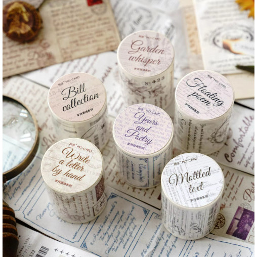 

1 Roll Washi Tape Vintage Sticker Scrapbook TIME ODE SERIES Journal DIY
