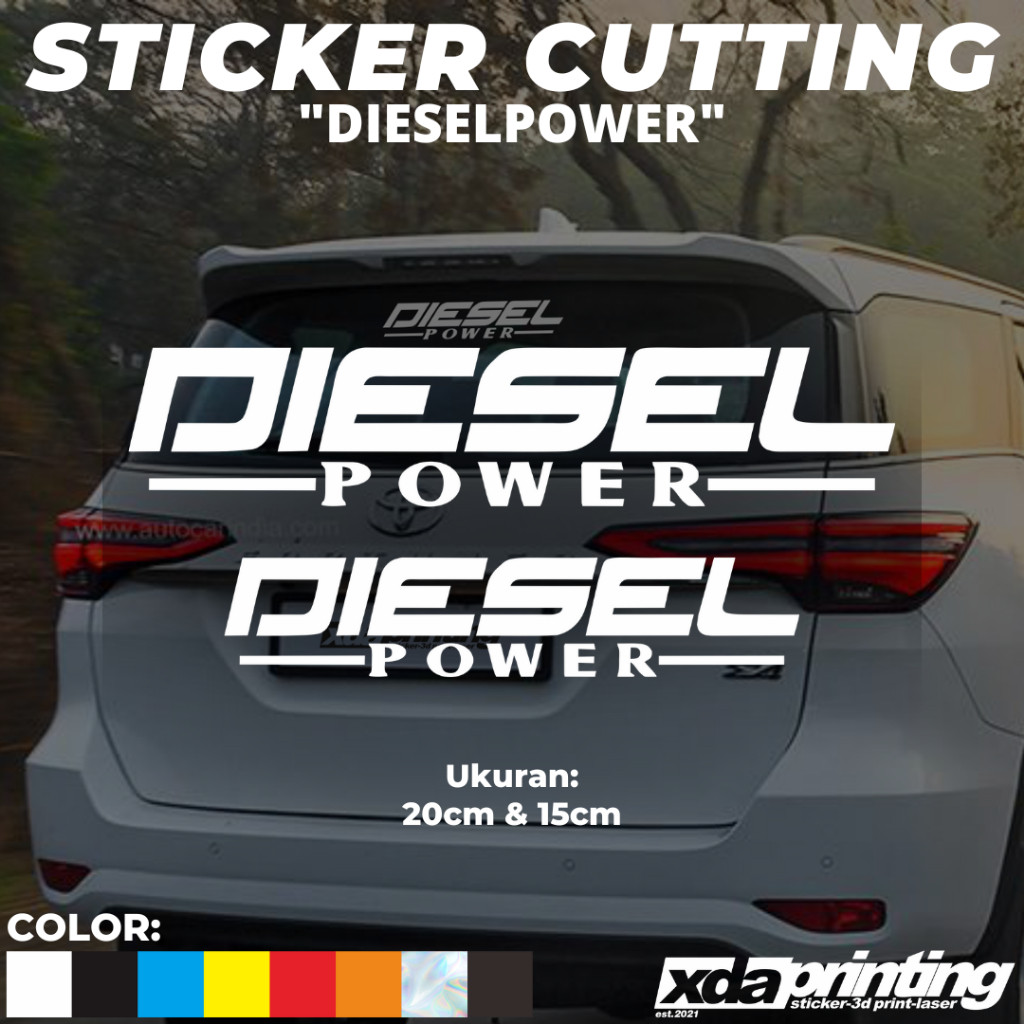 

STIKER/STICKER CUTTING DIESEL POWER DIESEL CUMI PAJERO/FORTUNER/HILUX/DMAX