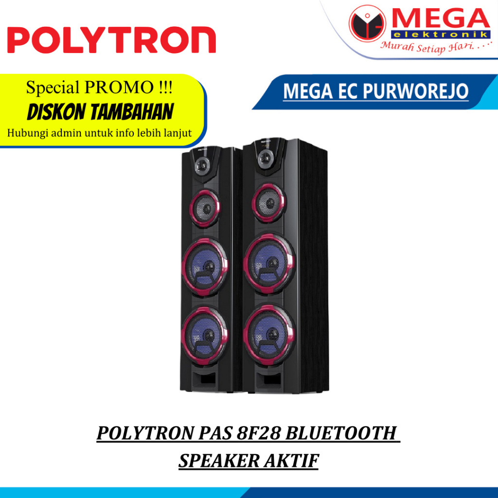 Speaker Aktif POLYTRON PAS 8F28 Bluetooth +FM