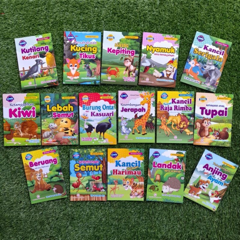 

PAKET ISI 15 BUKU CERITA DONGENG DUNIA BINATANG BEST SELLER BILINGUAL FULL COLOUR SERBA JAYA