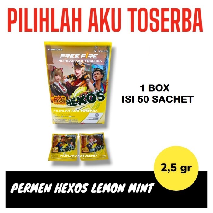 

Permen HEXOS Rasa LEMON MINT - ( HARGA 1 BOX )