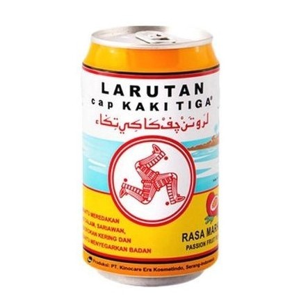 

Cap Kaki Tiga Larutan Penyegar Rasa Markisa 320 Ml Kaleng