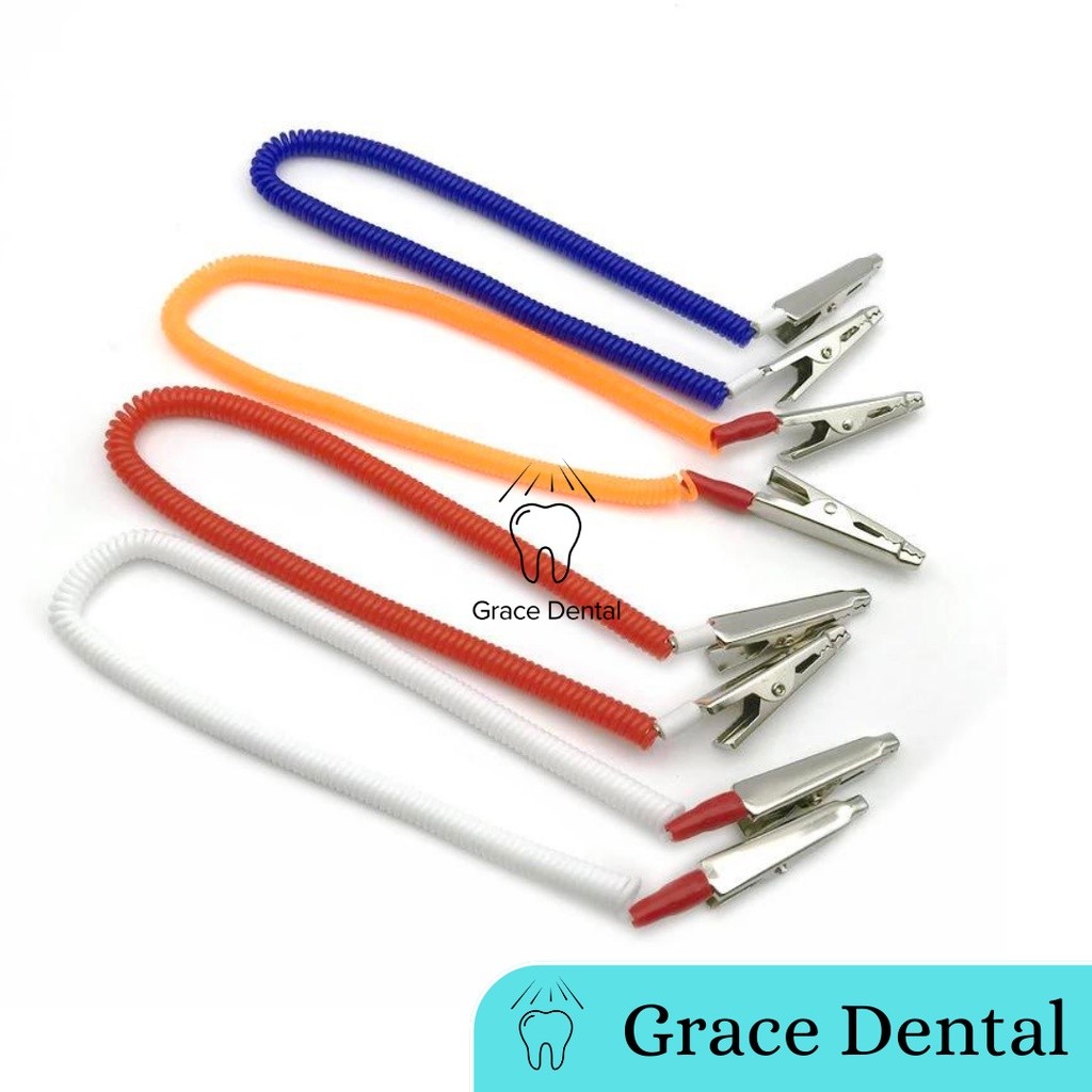 Clip Dental Bib Holder Penjepit Polybib